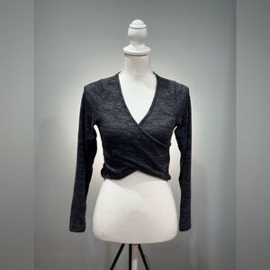 CLEARANCE! Charcoal Boutique Wrap Crop Sweater Size M NWT